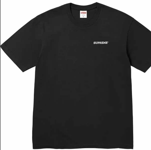Printed M Color XL Black and L Back White Logo Letter T-shirt Tee Patchwork S 24SS 0825